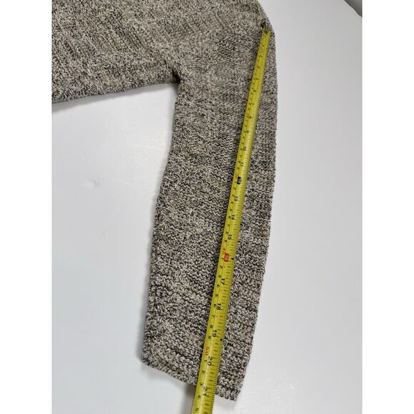 Reba Rose Cardigan Knit Beige Neutral Grandma Retro 90s Made in USA - Picture 5 of 12